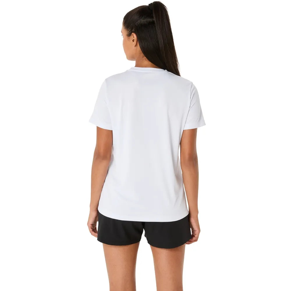 Camiseta Asics Court Graphic Blanca para Pádel