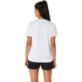 Camiseta Asics Court Graphic Blanca para Pádel