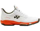 tenis yonex ad-accel para hombre blancos con refuerzo lateral