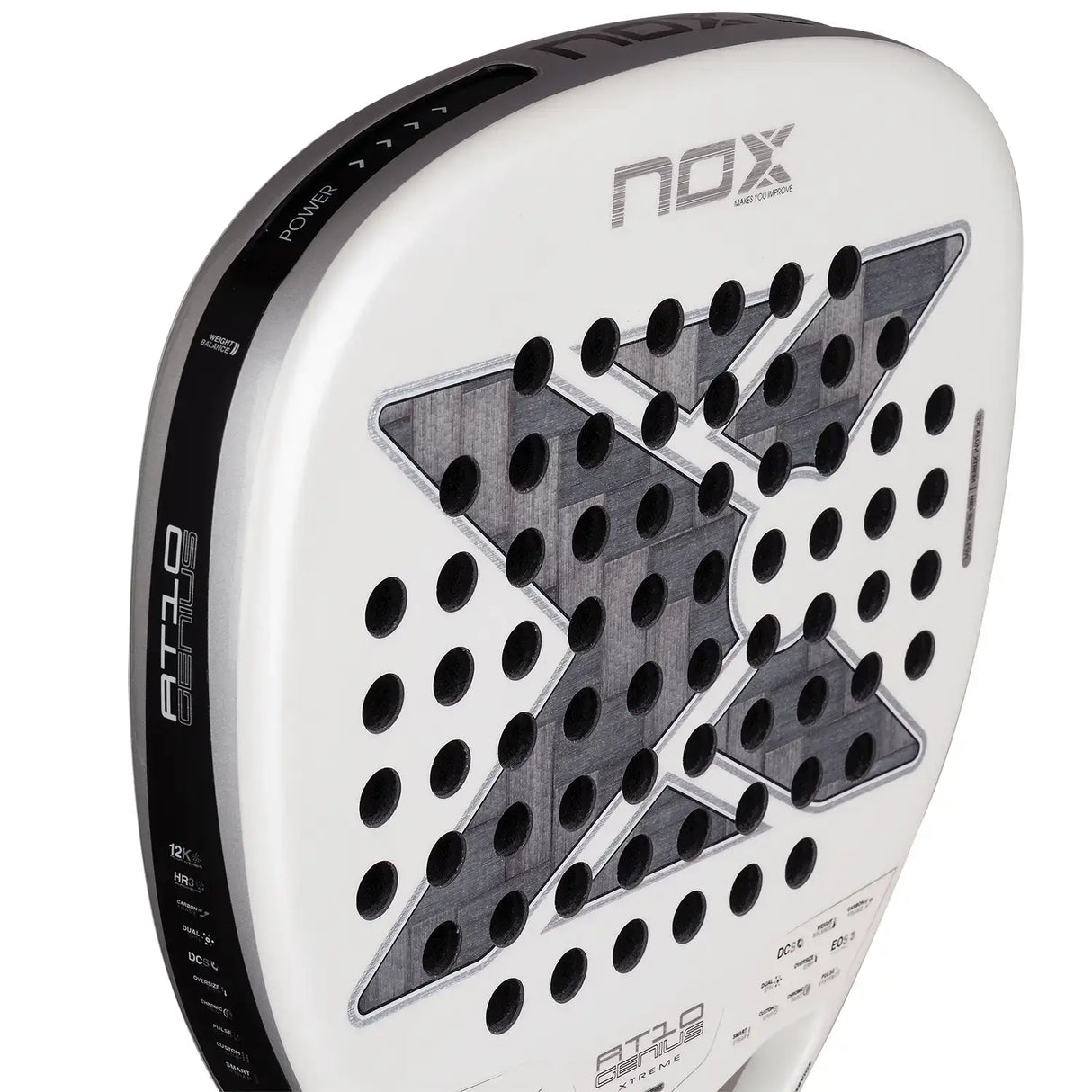 nox at10 alum xtrem con grip largo y sistema custom grip para mayor control