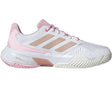 tenis adidas courtjam control mujer blanco rosa con suela espiga