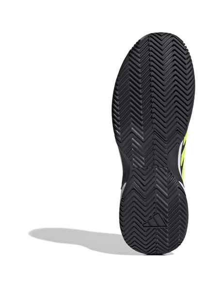 zapatillas pádel adidas gamecourt 2 para principiantes color carbon lucid limón