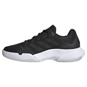 tenis adidas para pádel hombre malla negra con suela blanca adiwear