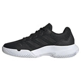 tenis adidas para pádel hombre malla negra con suela blanca adiwear