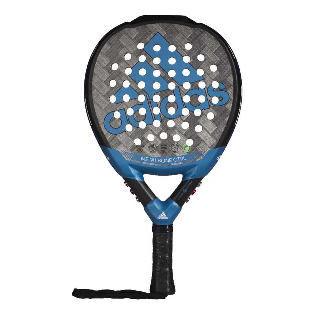pala adidas metalbone ctrl 3.1 gris azul para pádel con forma redonda