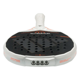 raqueta adidas de control metalbone ctrl 2026 color blanco con detalles naranja