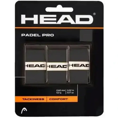 blister head padel pro negro x3 ideal para control y firmeza
