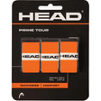 paquete 3 overgrips head prime tour naranja absorción superior