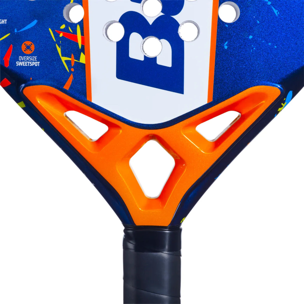 raqueta padel babolat alioth junior con forma redonda oversize y diseño juvenil