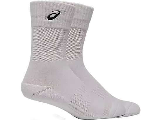 calcetas asics court ff crew blancas con suela acolchada y ajuste ergonómico