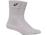 calcetas asics court ff crew blancas con suela acolchada y ajuste ergonómico