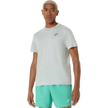 playera deportiva asics court ss top hombre cold moss para padel deporte y tenis