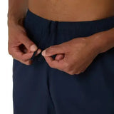 pantalón corto asics court azul marino 7 pulgadas ligero y transpirable