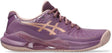 tenis asics gel challenger 14 pádel mujer ube oscuro con oro rosa