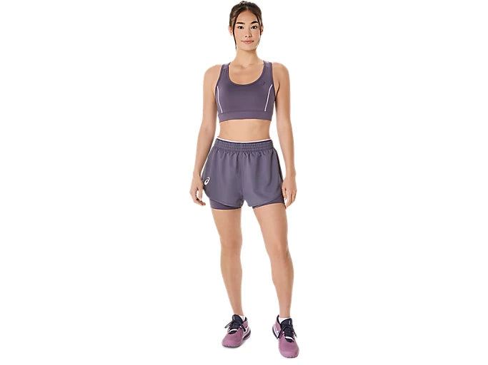 asics match bra morado mujer transpirable tenis y pádel