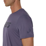camiseta ligera asics match seasonal morada para padel juego