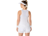 camiseta deportiva asics mujer color blanco para tenis y pádel
