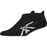 par de calcetas asics ankle negras con sujeción y ventilación