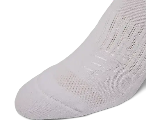 calcetas asics unisex crew blancas con tejido técnico para raqueta