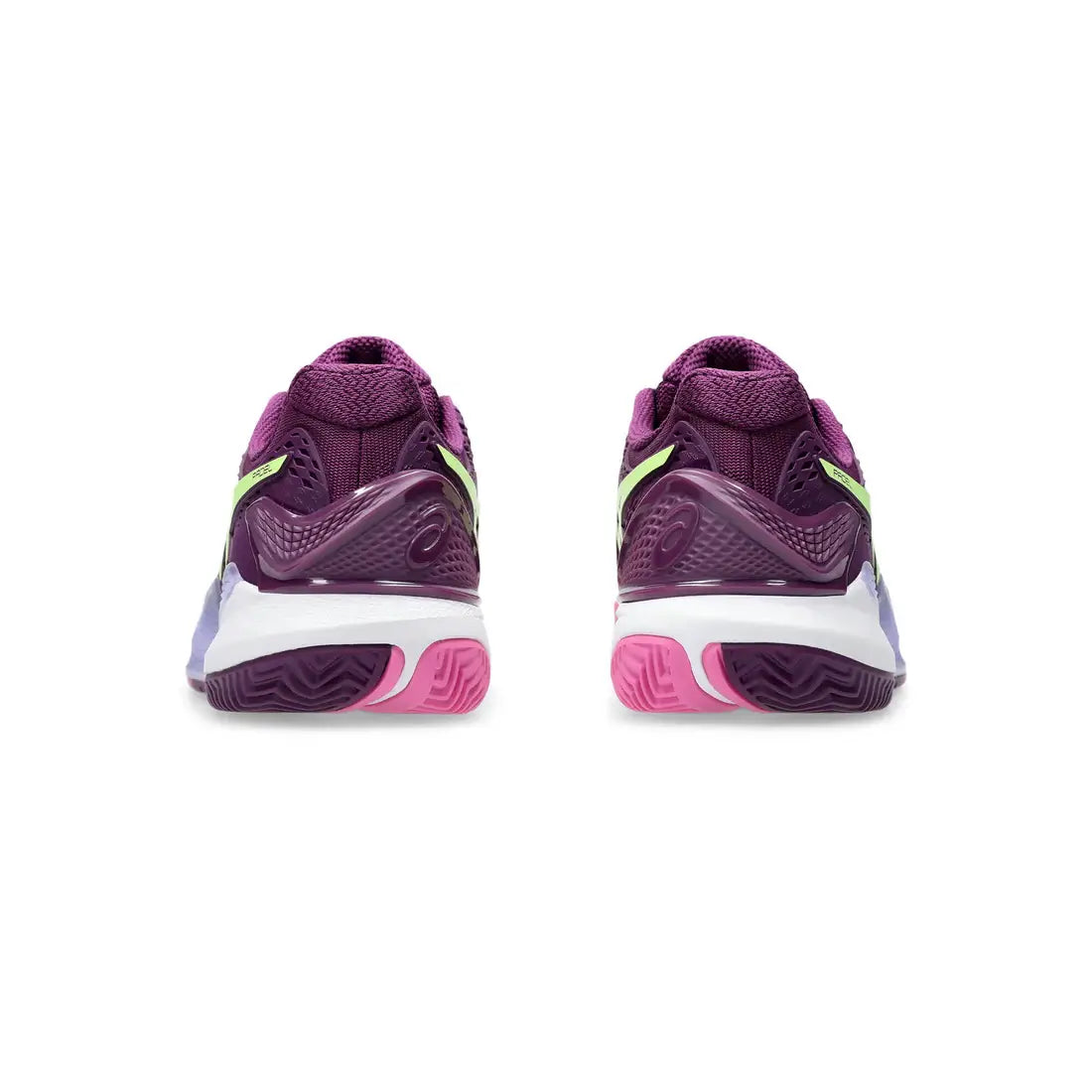 Tenis Asics Gel-Resolution 9 Padel Women Deep Mauve/Lime Green para Pádel