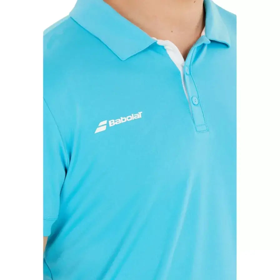 Polo Babolat Play Hombre Celeste para Pádel