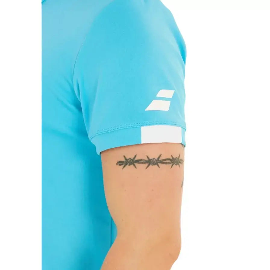 Polo Babolat Play Hombre Celeste para Pádel
