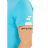 Polo Babolat Play Hombre Celeste para Pádel