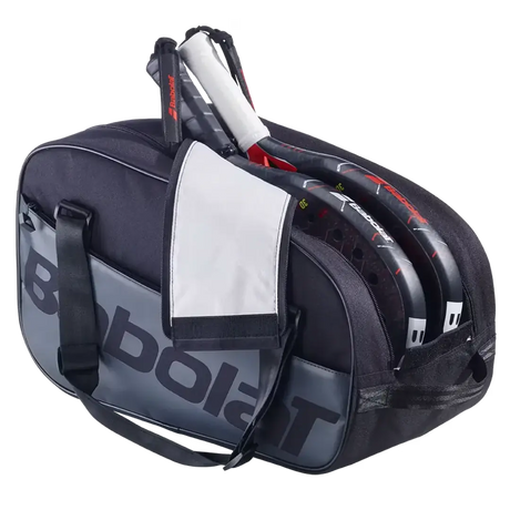 bolsa de pádel babolat court s 105 negra con logo visible