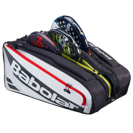 paletero babolat rh pro padel 105 black negro, blanco y rojo