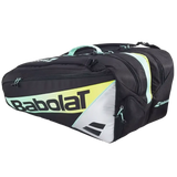  babolat rh pro padel paletero con palas visibles en compartimentos