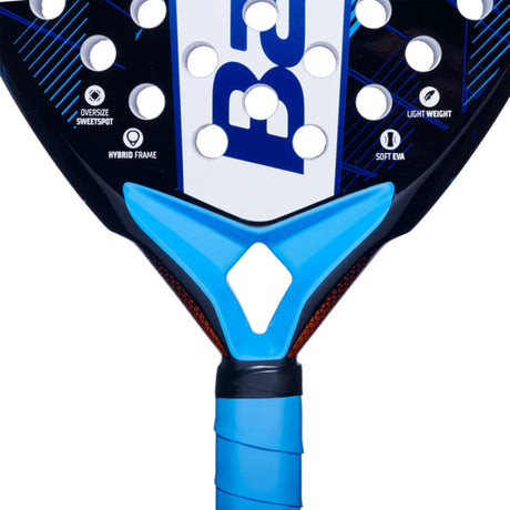raqueta padel babolat air origin con forma híbrida y tecnología soft eva
