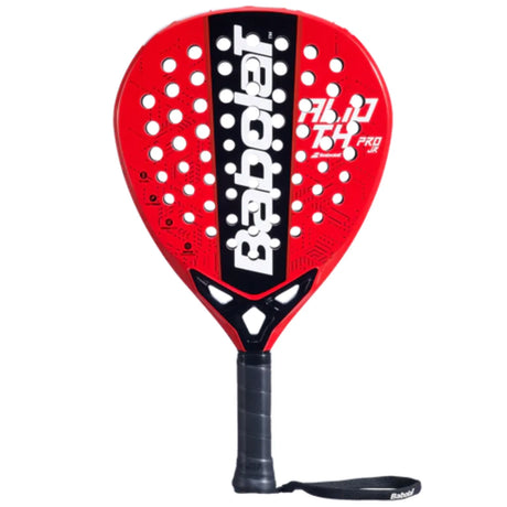 pala de pádel babolat alioth pro junior roja con grip blanco para niños