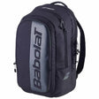 mochila Babolat Court Hero negra con compartimento frontal vertical