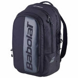 mochila Babolat Court Hero negra con compartimento frontal vertical