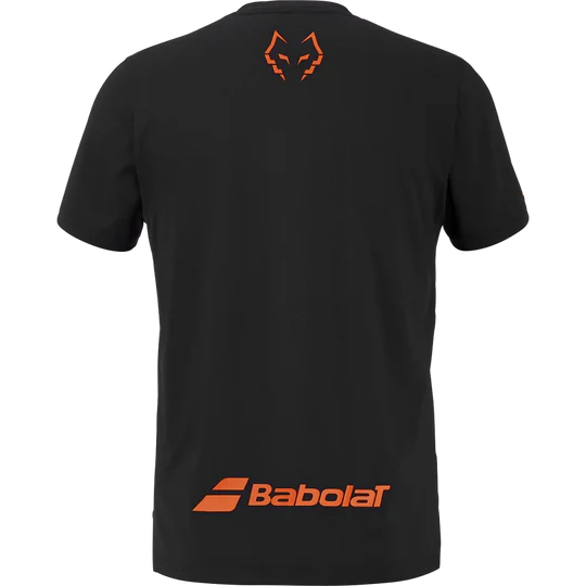 Playera Babolat Juan Lebrón Crew Neck Negro para Pádel