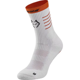 Calcetas Babolat Juan Lebrón Mid-Calf Blanco Naranja para Pádel