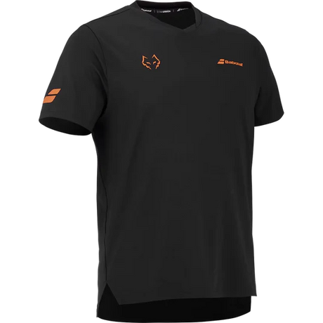 Playera Babolat Juan Lebrón Crew Neck Negro para Pádel