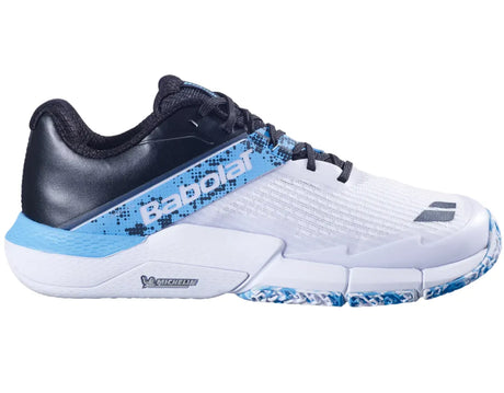 tenis babolat movea 2 blanco azul cyan para pádel con suela michelin