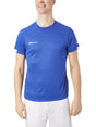 camiseta babolat play crew neck tee hombre azul con tecnología fiberdry