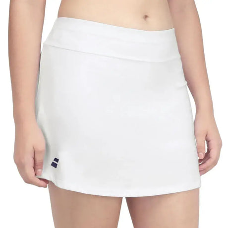 falda babolat play skirt mujer blanca con short interior integrado