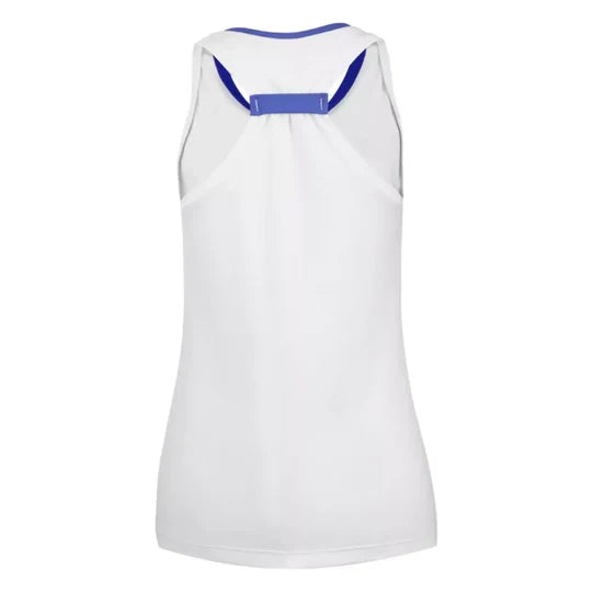 babolat play camiseta sin mangas mujer color blanco para padel