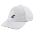 gorra babolat pure logo blanca ligera y fresca ideal para jugar padel