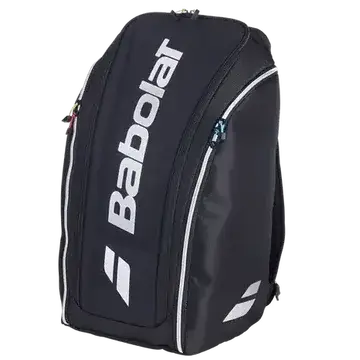mochila paletero babolat rh perf black negra con detalles en blanco