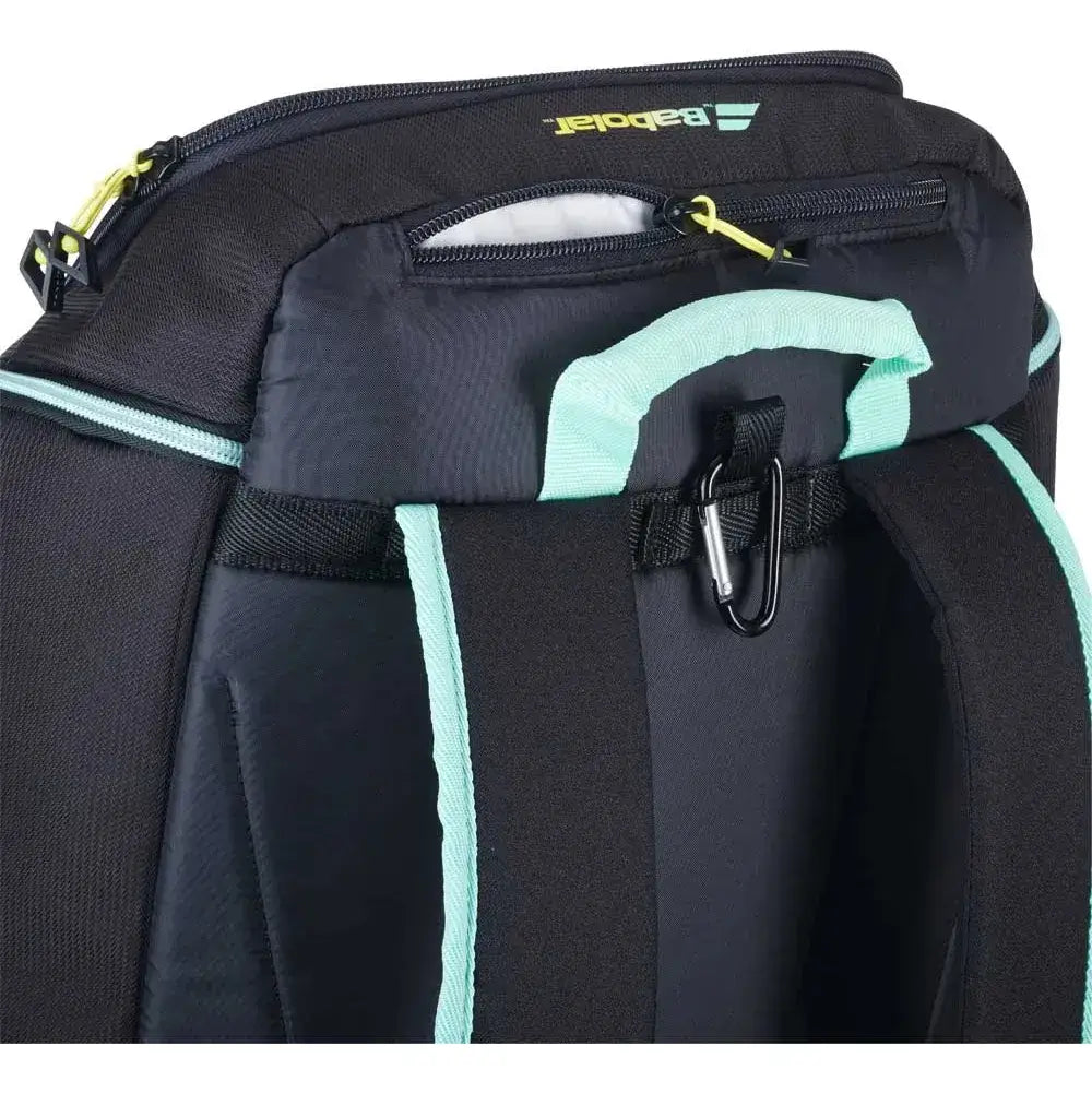 paletero babolat mochila acolchada negra para transporte cómodo