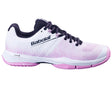 zapatillas babolat sensa mujer blanco rosa con soporte lateral para pádel