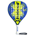 pala de padel babolat th mini jr azul y amarilla para niños principiantes