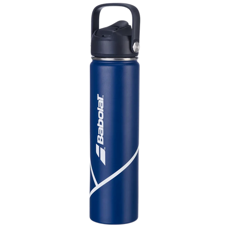 botella azul babolat 75cl con boquilla abatible y asa de transporte