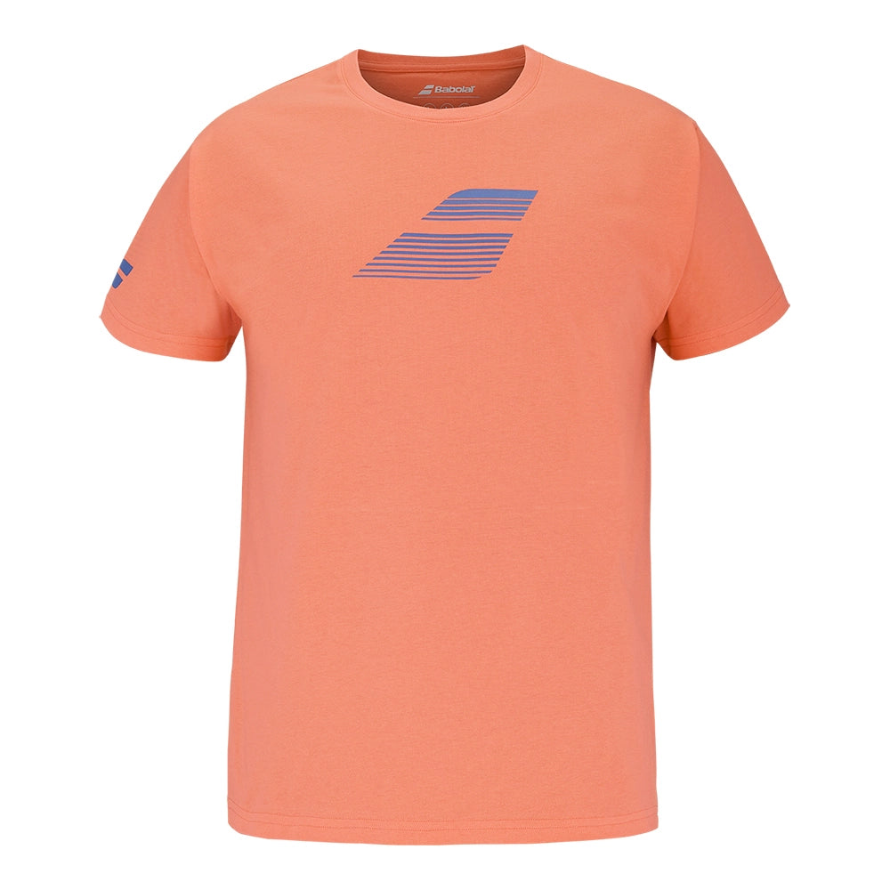 camiseta babolat coral con diseño gráfico llamativo para tenis y padel