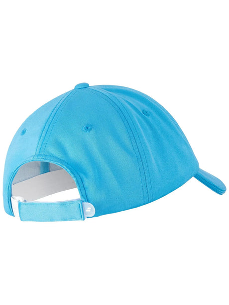 gorra deportiva babolat celeste para niños con visera curva