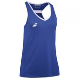 babolat play camiseta blanca sin mangas mujer para cancha padel